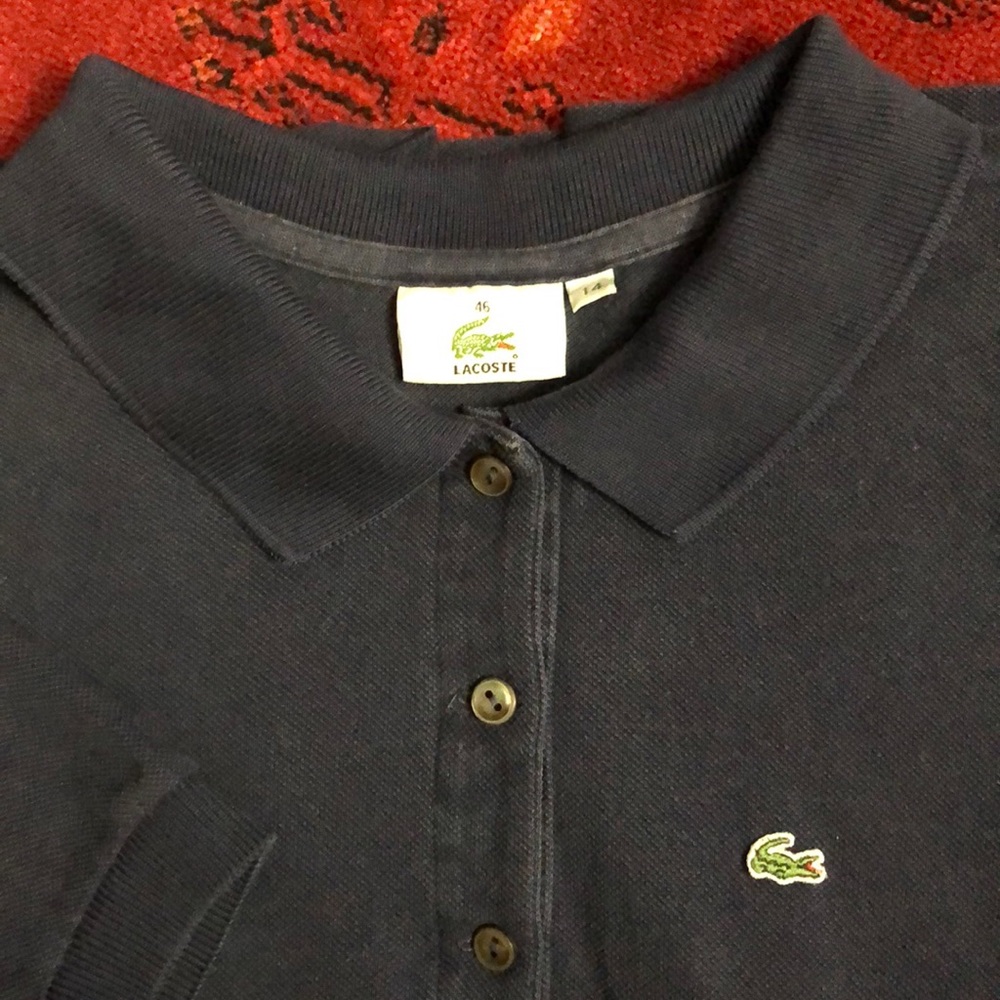 LACOSTE POLO SIZE 46 / 14 Made in FRANCE 🇫🇷 - Picture 3 of 9